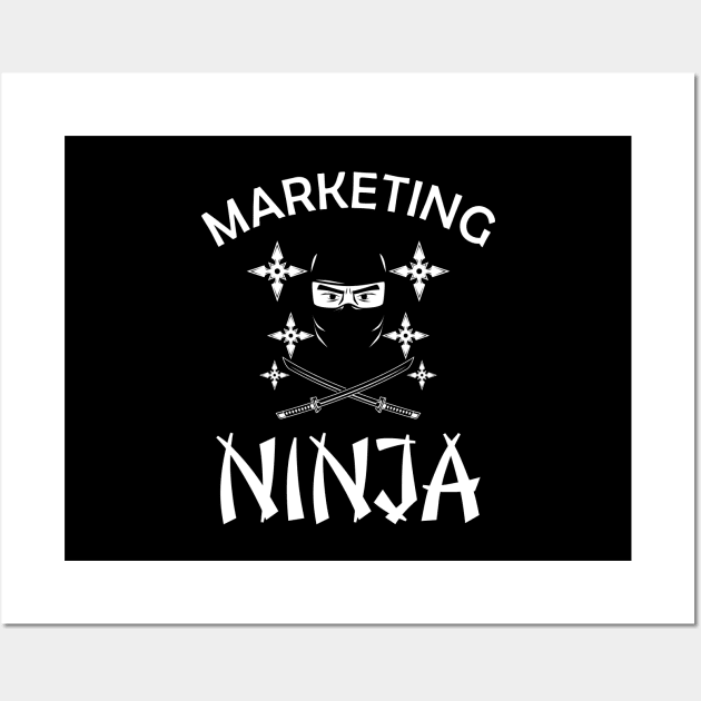 Marketing Ninja Wall Art by KC Happy Shop